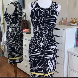 Zipper body on dress